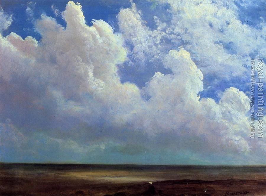 Albert Bierstadt : Beach Scene Albert Bierstadt : Beach Scene